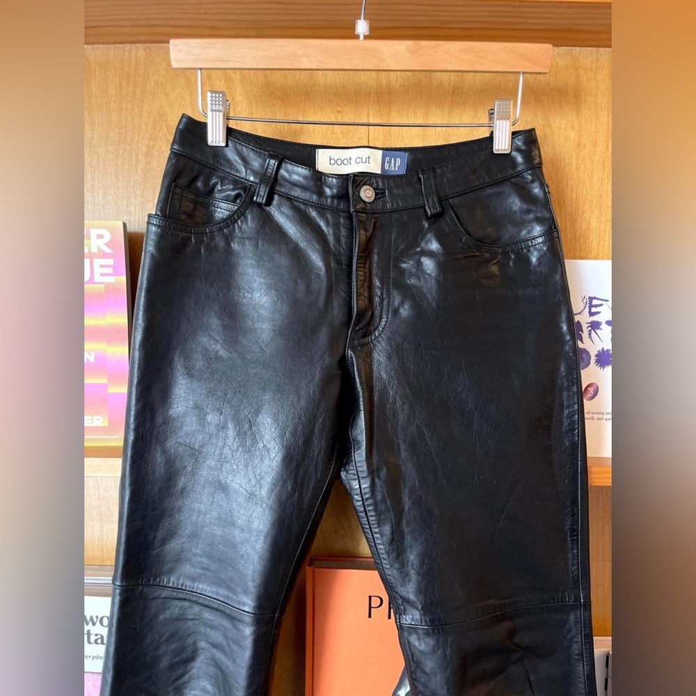 GAP Black Leather Pants